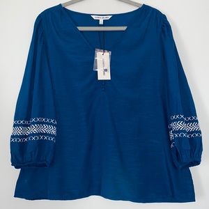 Elizabeth And James deep indigo top XL